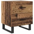 vidaXL Nočný stolík 2 ks Staré drevo a čierna 40 x 35 x 47,5 cm