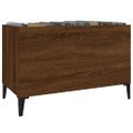 vidaXL Skrinka na platne hnedý dub 74,5x38x48 cm kompozitné drevo