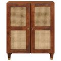 vidaXL Servírovacia skriňa Hnedá 60 x 33 x 75 cm Masívne mango drevo