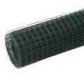 vidaXL Drôtené pletivo, oceľ potiahnutá PVC 10x1,5 m, zelené