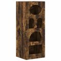 vidaXL Servírovacia skriňa ELST Dymová dub 40 x 35 x 100,5 cm
