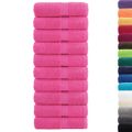 vidaXL Prémiové uteráky pre hostí SOLUND 10 ks ružové 30x50 cm 600 g/m²