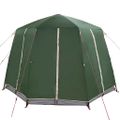 vidaXL Stan pre 3 osoby so strechou Zelená a biela 320 x 320 x 203 cm