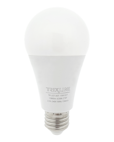 LED žiarovka Trixline 15W 1380lm E27 A65 neutrálna biela