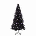 vidaXL Vianočný stromček Čierna 240 cm PVC