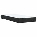 vidaXL Ottoman posteľ s matracom a LED Čierna 100 x 200 cm Zamat