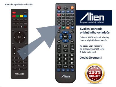 Diaľkový ovládač ALIEN Mascom MC751T2-HD
