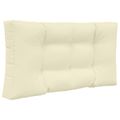vidaXL Vankúš na vonkajšiu pohovku Polyester Krémová 80 x 80 cm