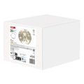 LED vianočná sklenená guľa - zlatá, 15 cm, 3x AA, vnútorná, teplá biela, časovač