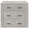 vidaXL Komoda betónovo sivá 80x33x70 cm spracované drevo
