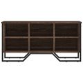 vidaXL Botník hnedý dub 90x38x45,5 cm kompozitné drevo