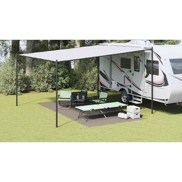 vidaXL Koberec do stanu Svetlosivá 500 x 250 cm Polyetylén