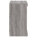 vidaXL Komoda s LED svetlami sivá sonoma 60,5x37x67 cm