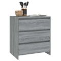 vidaXL Komoda sivá sonoma 70x41x75 cm spracované drevo