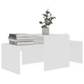 vidaXL Konferenčné stolíky, biele 100x48x40 cm, kompozitné drevo