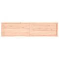 vidaXL Nástenná polica 200x50x(2-4) cm neošetrený dubový masív