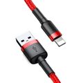 Baseus Cafule USB Lightning kábel 2,4 A 0,5 m (červený)