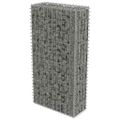 vidaXL Gabiónová stena s krytmi, pozinkovaná oceľ 50x20x100 cm