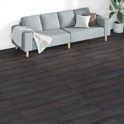 vidaXL Podlahové dosky 18 pcs Tmavo šedá 5,26 m² PVC