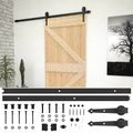 vidaXL Posuvné dvere 100 x 210 cm Borovicový masív Prírodná a čierna