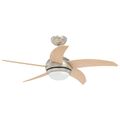 vidaXL Stropný ventilátor s osvetlením a diaľkovým ovládaním Ø 110 cm
