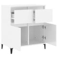 vidaXL Komoda vysoký lesk biela 60x35x70 cm spracované drevo