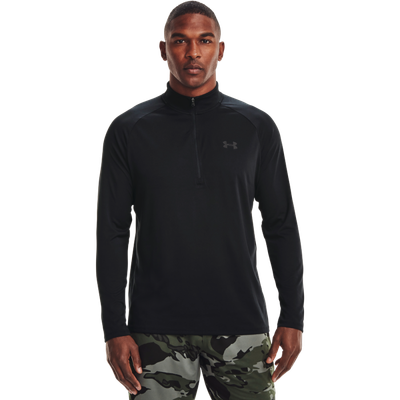 Pánske Tričko Tech 2.0 1/2 Zip Black - Under Armour, veľkosť XXL, veľkosť oblečenia XXL