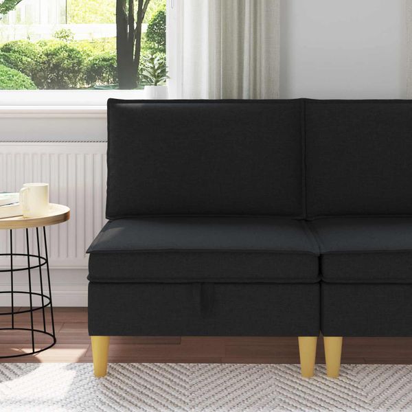 vidaXL Sofa s úložným priestorom Látka