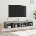 vidaXL TV skrinky s LED svetlami 2 ks sivé sonoma 80x30x30 cm
