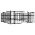 vidaXL Vonkajšia voliéra pre psy 450x450x185 cm