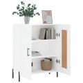 vidaXL Komoda biela 69,5x34x90 cm kompozitné drevo