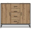 vidaXL Servírovacia skriňa Dub artisan 92 x 35 x 76 cm