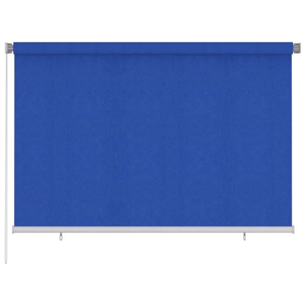 vidaXL Vonkajšia zatemňovacia roleta 220x140 cm modrá HDPE