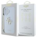Puzdro Guess Hardcase PU Grained Big 4G a Classic Logo pre iPhone 16 6,1" modré