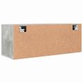 vidaXL Botník betónovo sivý 100x35x38 cm spracované drevo