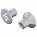 vidaXL Zápustné hlavy skrutiek 2 ks Strieborná M4 x 6 mm Oceľ
