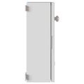 vidaXL Ovládacia skriňa Sivá 47 x 24 x 50 cm ABS plast