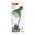 Stolná lampa POPPY na žiarovku E27, zelená