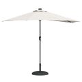 vidaXL Záhradný slnečník 294 x 150 x 224 cm Polyester a oceľ Piesková