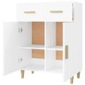 vidaXL Komoda biela 69,5x34x89 cm spracované drevo