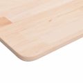 vidaXL Štvorcová stolová doska 50x50x1,5 cm neošetrený dubový masív