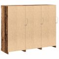 vidaXL LED komoda 3 ks Staré drevo 123 x 37 x 100 cm Kompozitné drevo