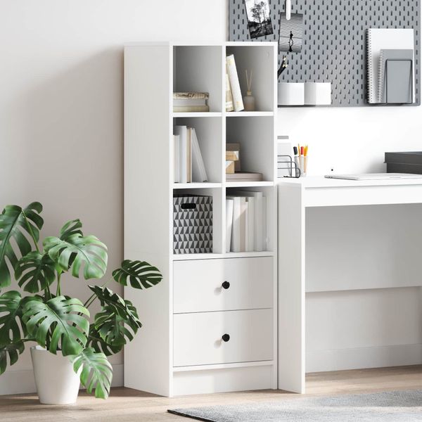 vidaXL Highboard so zásuvkou Biela 45,5 x 34 x 127 cm