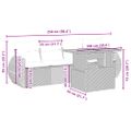vidaXL 5-dielna záhradná súprava pohoviek s vankúšmi béžová polyratan