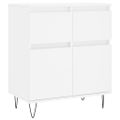 vidaXL Komoda biela 60x35x70 cm spracované drevo