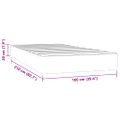 vidaXL Matrac s taštičkovými pružinami stredná tvrdosť tmavozelený 100x210x20 cm zamat