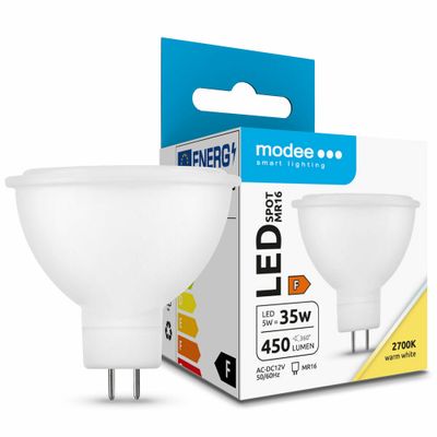 Modee Lighting LED Spot žiarovka 5W GU5.3 / MR16 teplá biela (ML-MR162700K5WN)