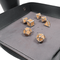 Kožený Dice Tray s runami - Zaklínač RPG