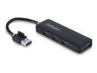 Startech 4-Port USB-A Hub, 5Gbps, Bus Powered, Small Travel Mini Hub - Rozbočovač - 4 x USB 3.2 Gen 1 - desktop