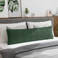 vidaXL Vankúše na pohovku 2 pcs Tmavozelená 145 x 40 cm
